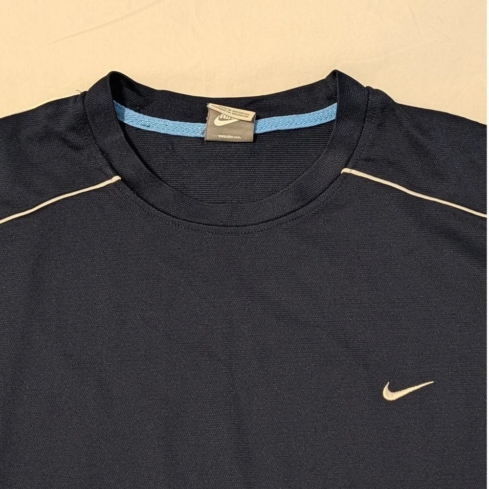 Nike Mens XXL Navy Blue Short Sleeve Athletic Training T-Shirt